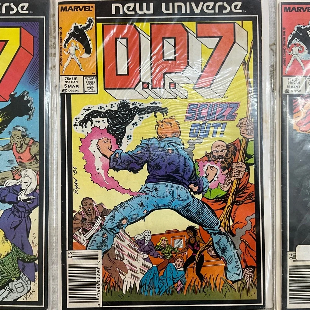 Marvel New Universe DP7 Comic‎ Book Lot Issues 4 5 6 7 8 9 Copper Age 1986-87